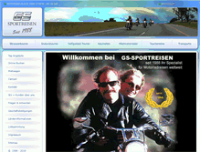 Tablet Screenshot of gs-sportreisen.de